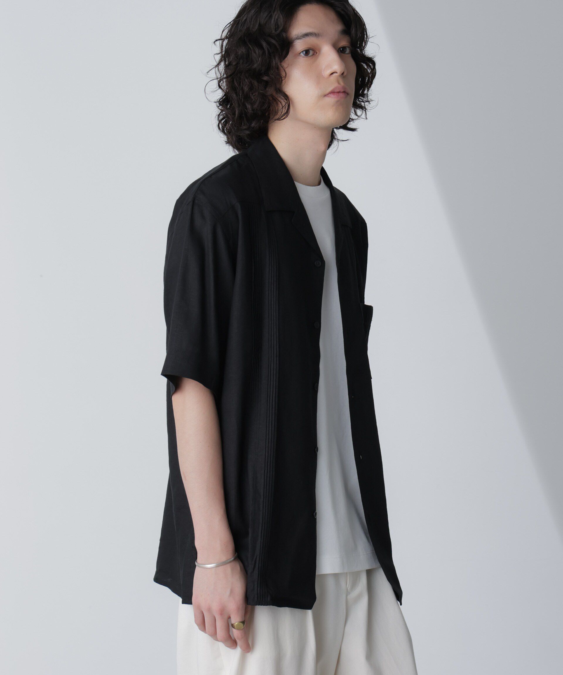 nano･universe「スタイリッシュキューバシャツ 半袖」|シャツ・ブラウス|