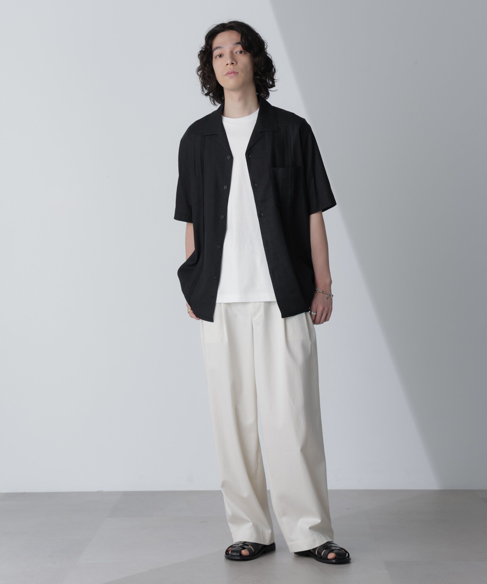 nano･universe「スタイリッシュキューバシャツ 半袖」|シャツ・ブラウス|