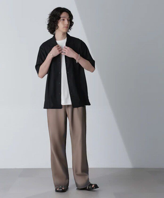 nano･universe「スタイリッシュキューバシャツ 半袖」|シャツ・ブラウス|