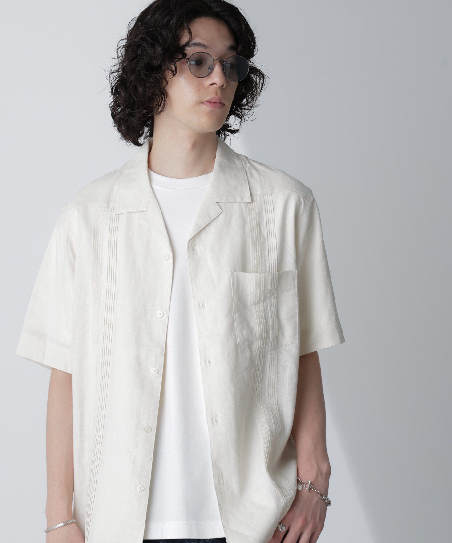 nano･universe「スタイリッシュキューバシャツ 半袖」|シャツ・ブラウス|