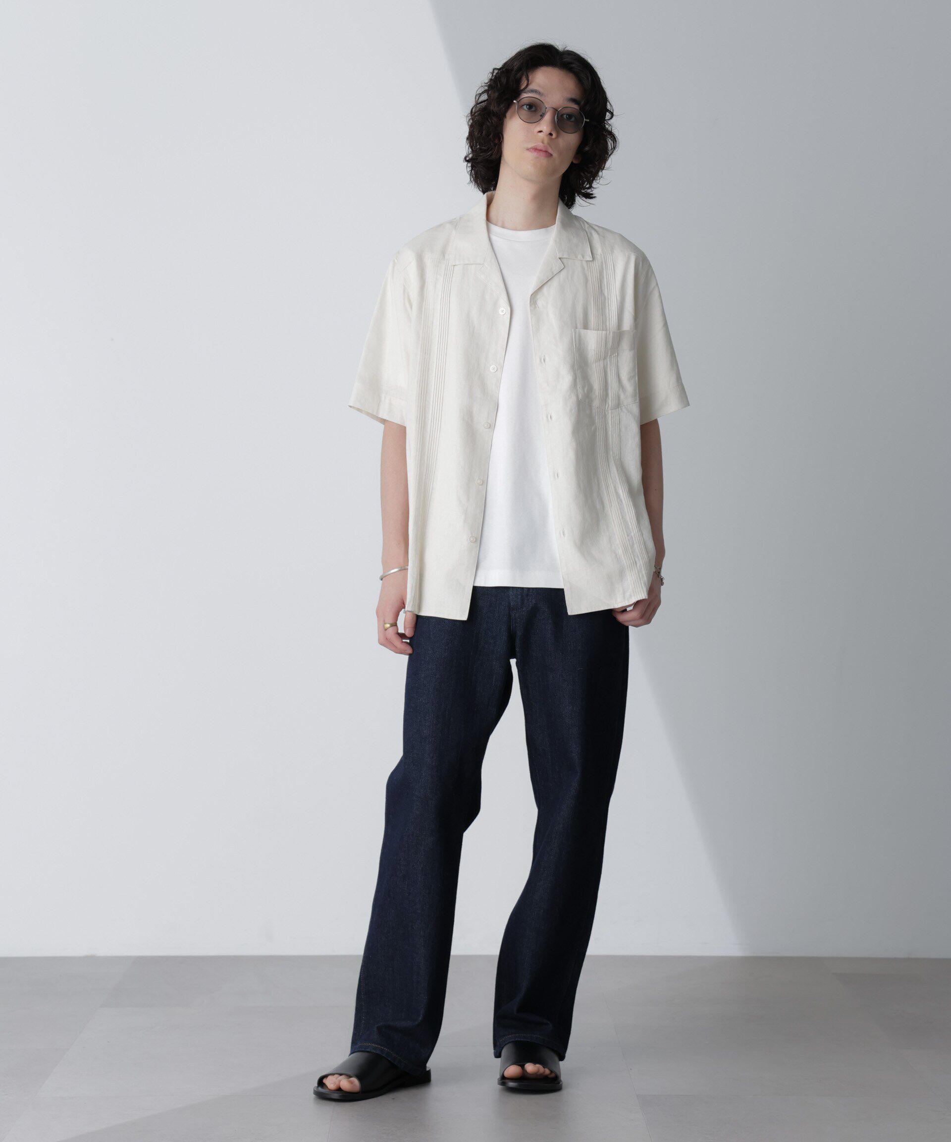 nano･universe「スタイリッシュキューバシャツ 半袖」|シャツ・ブラウス|