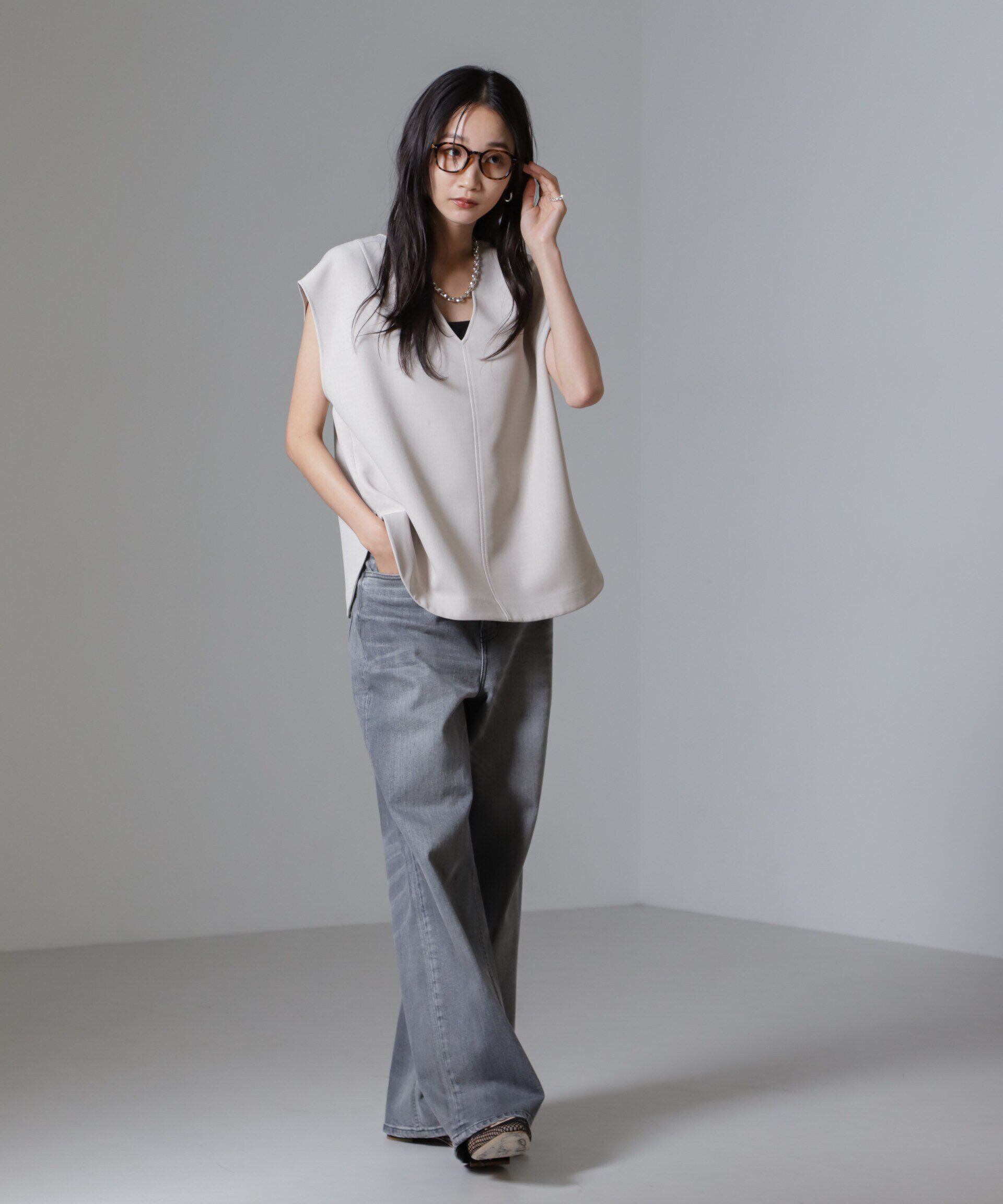 nano･universe「Reflax(R)ダブルクロス2wayベスト」|テーラードジャケット|