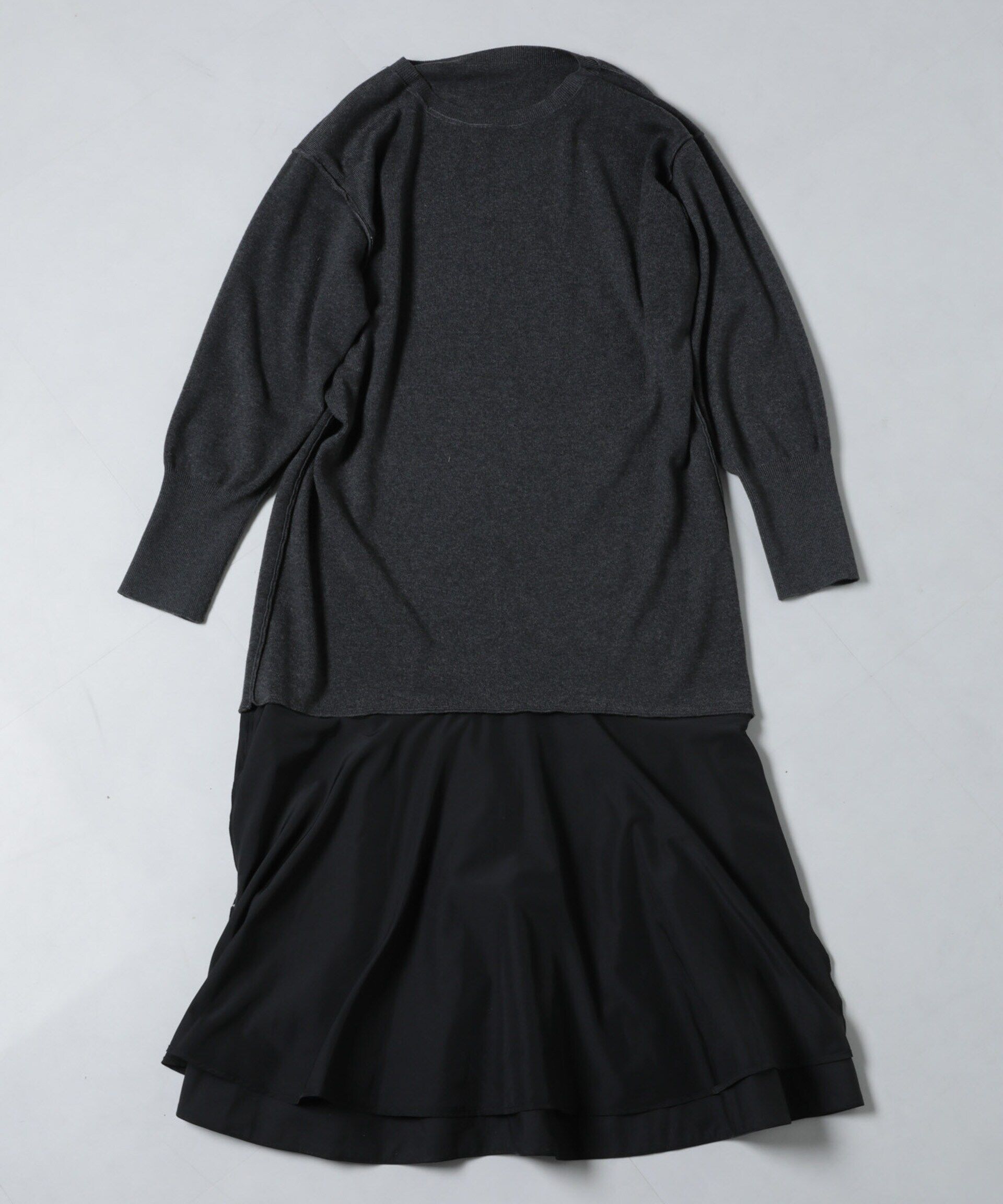 nano･universe「チュールスカートドッキングニットワンピース」|ワンピース|