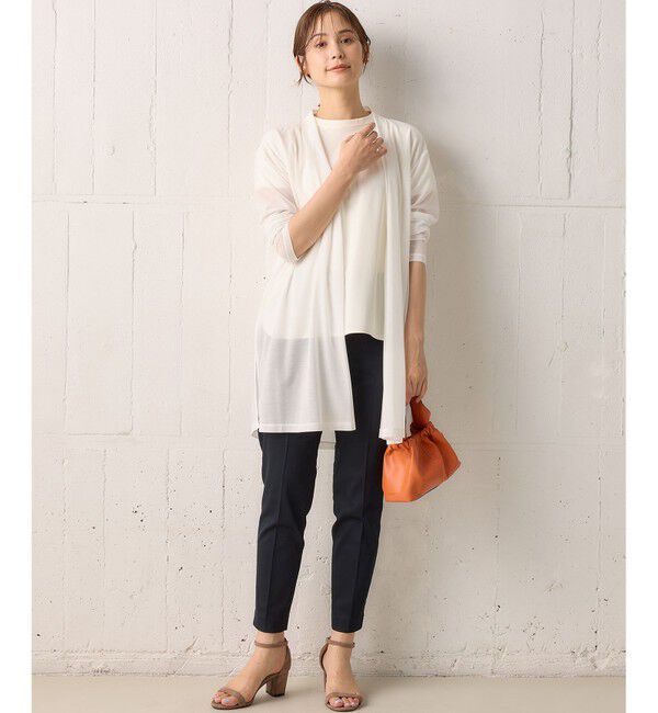 組曲「【WEB限定】シアーツイルジャージー ロングカーディガン」|カーディガン|