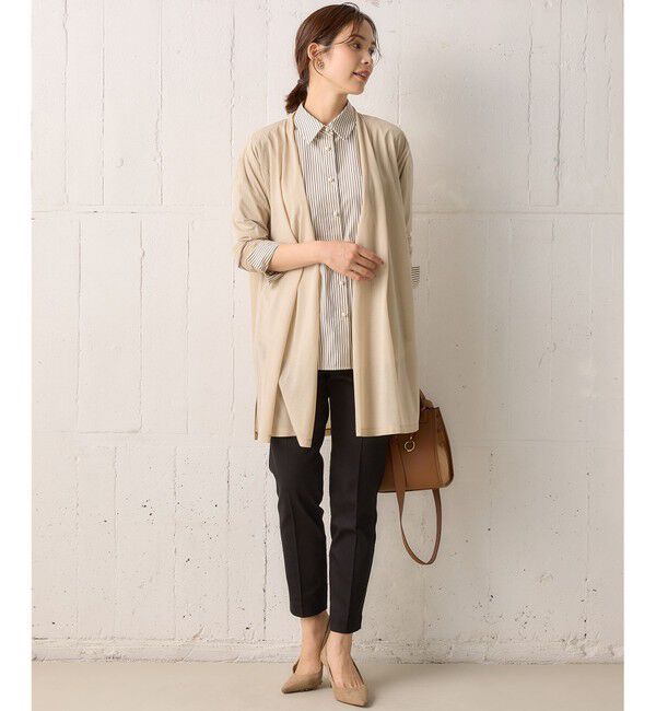 組曲「【WEB限定】シアーツイルジャージー ロングカーディガン」|カーディガン|