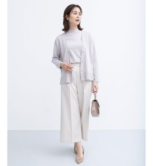 組曲「【2SET・WEB限定】パールボタン配色フリルツイン セット」|カーディガン|