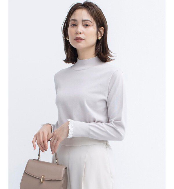 組曲「【2SET・WEB限定】パールボタン配色フリルツイン セット」|カーディガン|