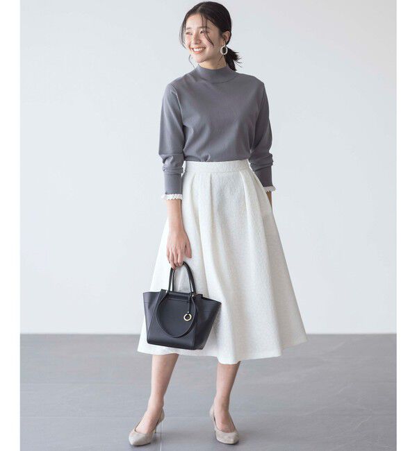 組曲「【2SET・WEB限定】パールボタン配色フリルツイン セット」|カーディガン|