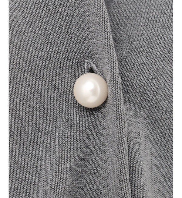 組曲「【2SET・WEB限定】パールボタン配色フリルツイン セット」|カーディガン|