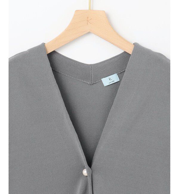組曲「【2SET・WEB限定】パールボタン配色フリルツイン セット」|カーディガン|