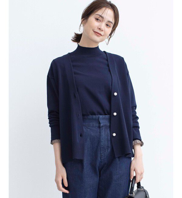 組曲「【2SET・WEB限定】パールボタン配色フリルツイン セット」|カーディガン|