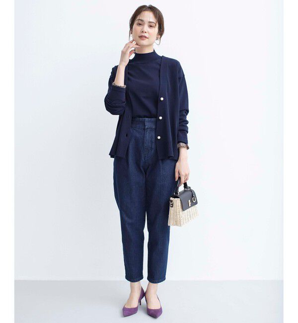 組曲「【2SET・WEB限定】パールボタン配色フリルツイン セット」|カーディガン|