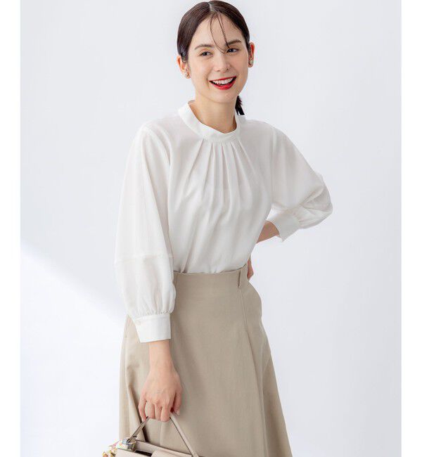 組曲「リヨセルシャーティングハイネック ブラウス」|シャツ・ブラウス|