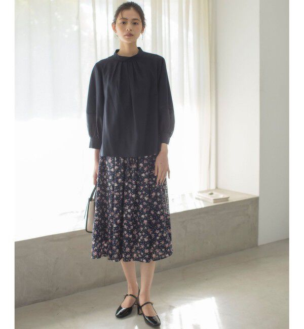 組曲「リヨセルシャーティングハイネック ブラウス」|シャツ・ブラウス|