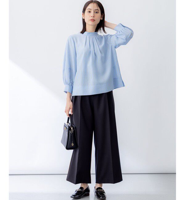 組曲「リヨセルシャーティングハイネック ブラウス」|シャツ・ブラウス|