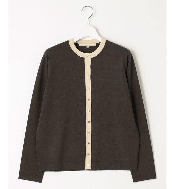 自由区「【アンサンブル対応・洗える】ウールシルク カーディガン」|カーディガン|