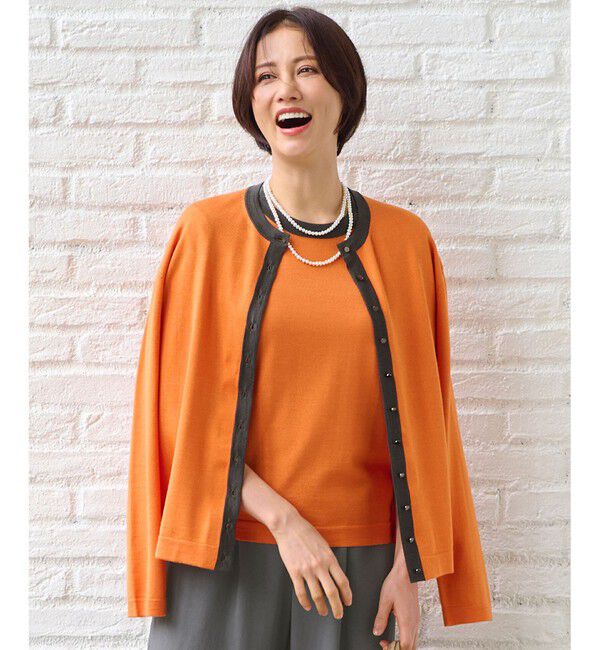 自由区「【アンサンブル対応・洗える】ウールシルク カーディガン」|カーディガン|ﾋﾞﾀﾐﾝｵ