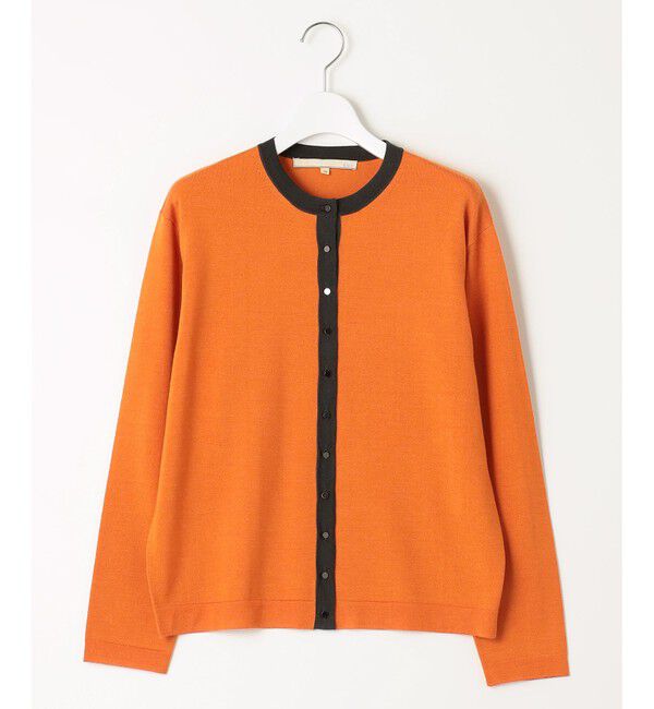 自由区「【アンサンブル対応・洗える】ウールシルク カーディガン」|カーディガン|