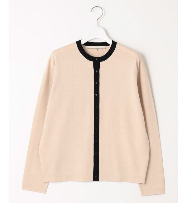 自由区「【アンサンブル対応・洗える】ウールシルク カーディガン」|カーディガン|