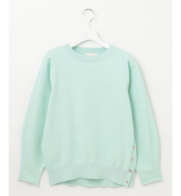 自由区「【WEB限定カラーあり・洗える】コットンナイロンミドルゲージ ニット」|ニット・セーター|