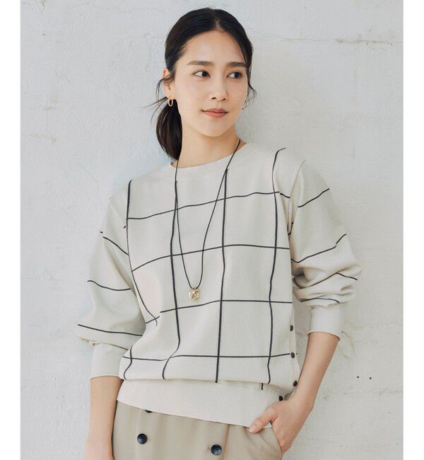 自由区「【WEB限定カラーあり・洗える】コットンナイロンミドルゲージ ニット」|ニット・セーター|ﾗｲﾄﾍﾞｰ