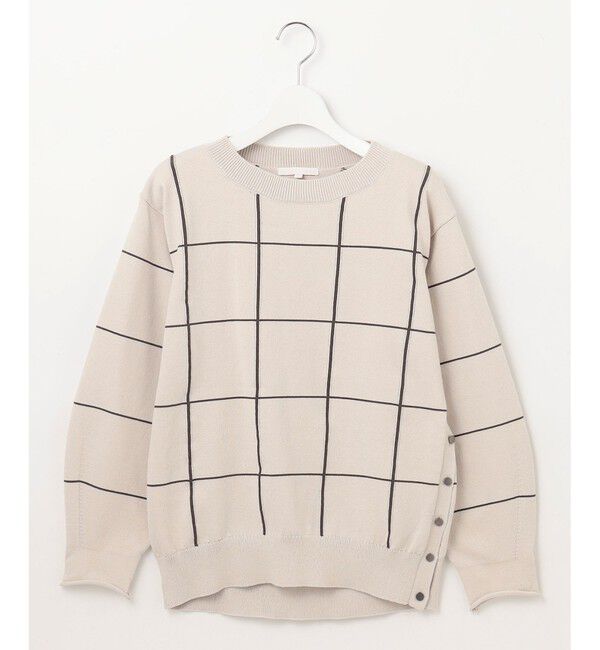 自由区「【WEB限定カラーあり・洗える】コットンナイロンミドルゲージ ニット」|ニット・セーター|