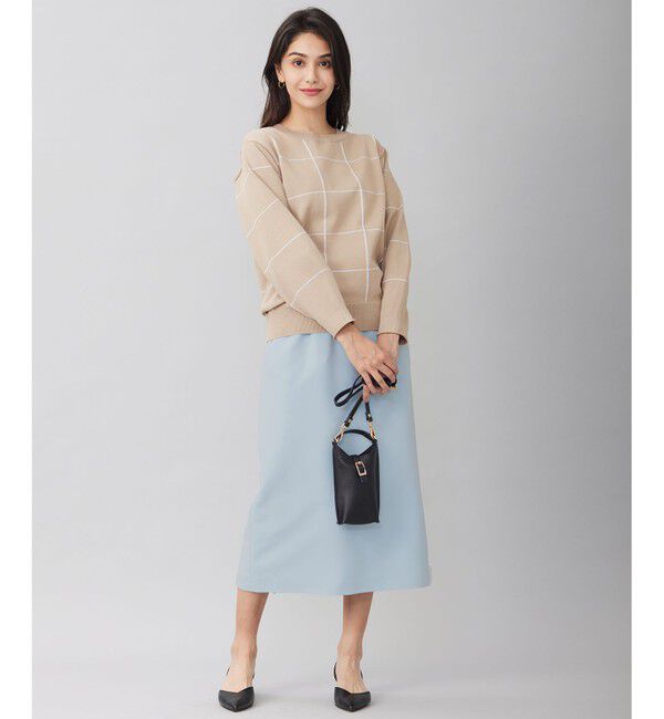 自由区「【WEB限定カラーあり・洗える】コットンナイロンミドルゲージ ニット」|ニット・セーター|