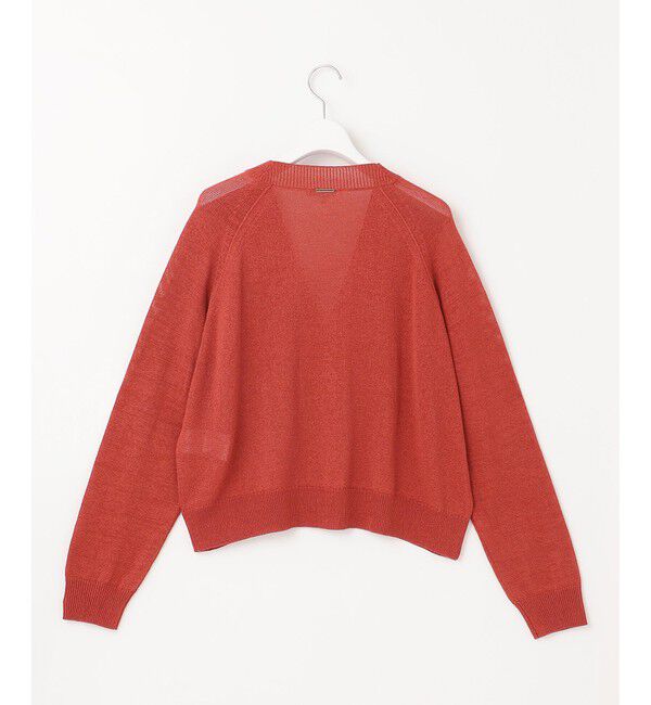 自由区「【洗える】ペーパーブレンドショート カーディガン」|カーディガン|