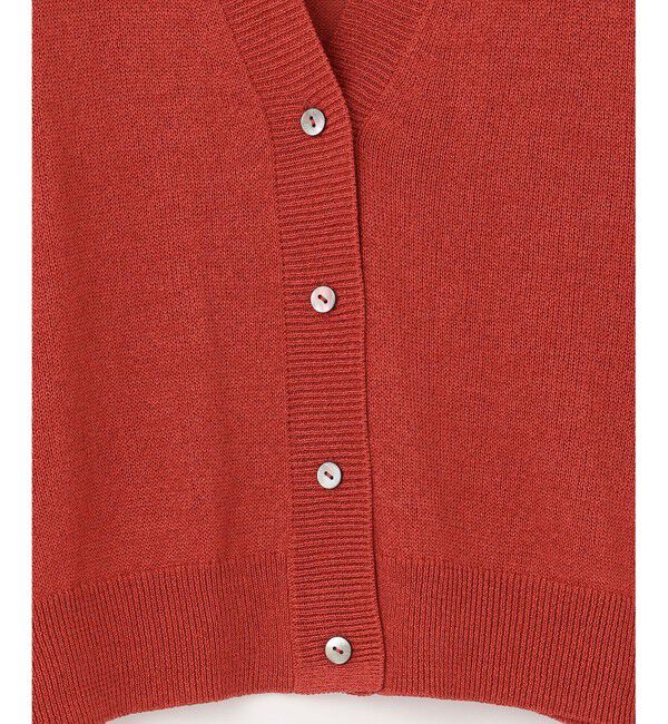 自由区「【洗える】ペーパーブレンドショート カーディガン」|カーディガン|