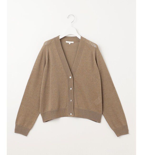 自由区「【洗える】ペーパーブレンドショート カーディガン」|カーディガン|