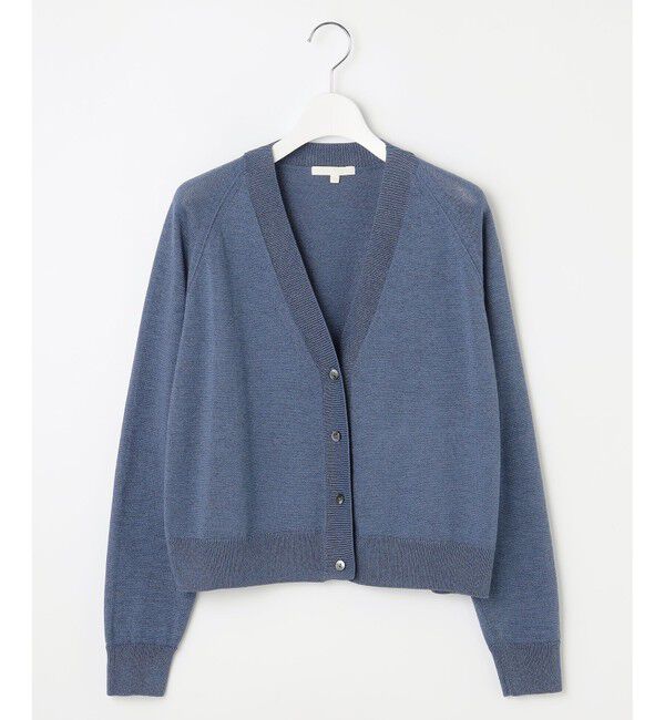 自由区「【洗える】ペーパーブレンドショート カーディガン」|カーディガン|