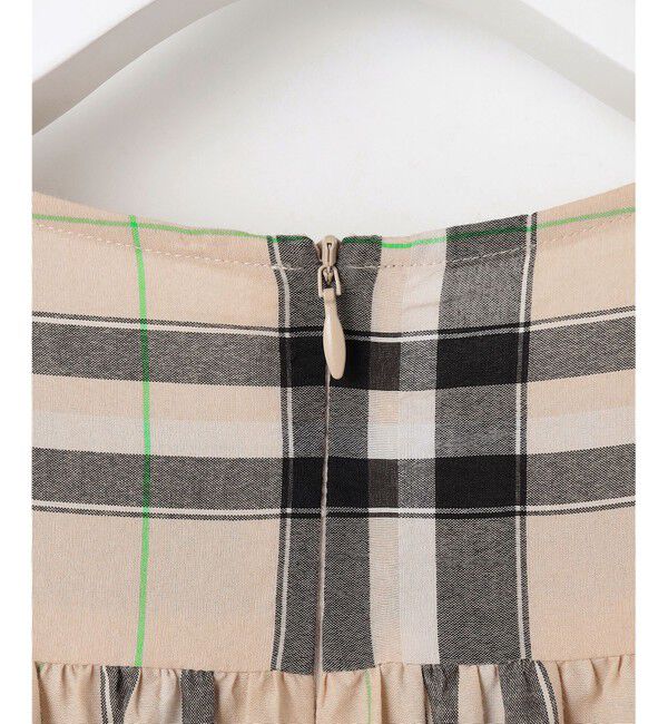 自由区「【カタログ掲載・洗える】シアーブライトチェック ワンピース」|ワンピース|