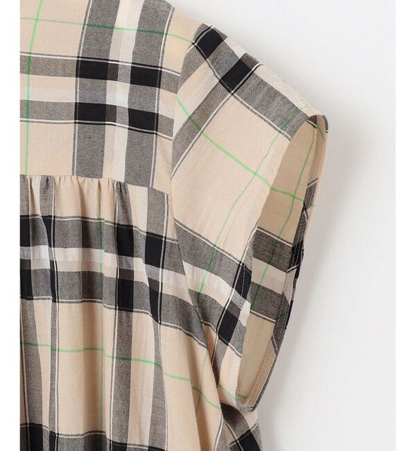 自由区「【カタログ掲載・洗える】シアーブライトチェック ワンピース」|ワンピース|