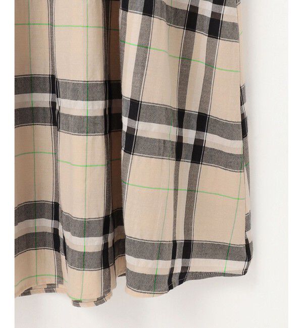 自由区「【カタログ掲載・洗える】シアーブライトチェック ワンピース」|ワンピース|