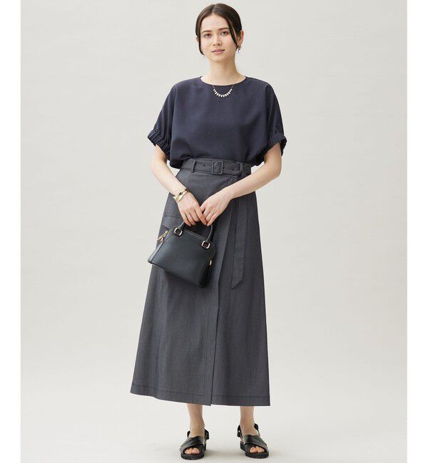 自由区「【カタログ掲載・洗える】ラスティックメッシュドルマンスリーブ Tブラウス」|シャツ・ブラウス|