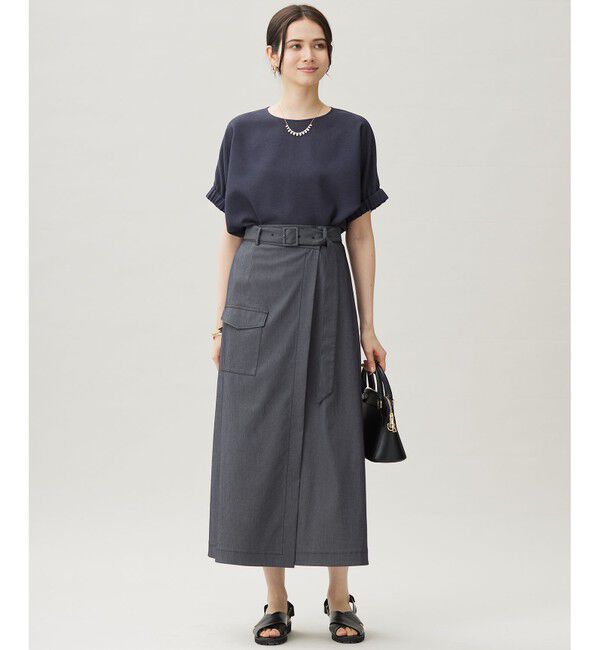 自由区「【カタログ掲載・洗える】ラスティックメッシュドルマンスリーブ Tブラウス」|シャツ・ブラウス|