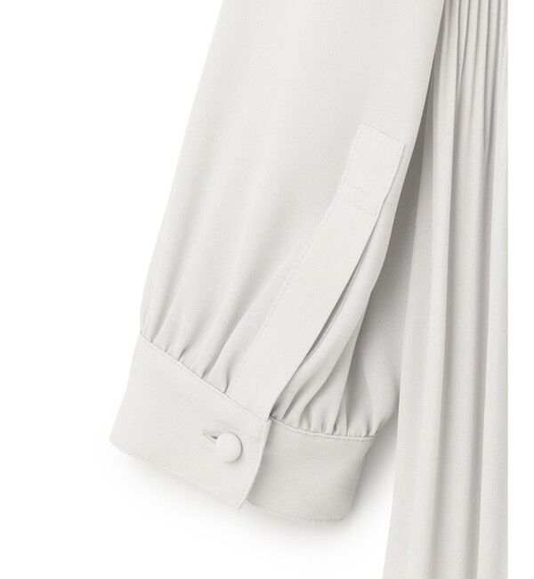 23区「【洗える】ライトバックサテンアムンゼン プリーツ ブラウス」|シャツ・ブラウス|