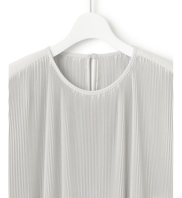 23区「【洗える】ライトバックサテンアムンゼン プリーツ ブラウス」|シャツ・ブラウス|