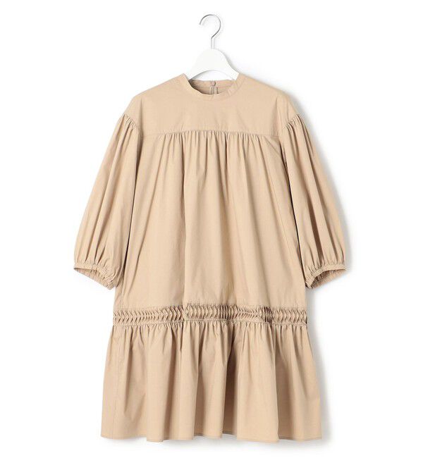 23区「【洗える】コンパクトライトクロス ピンタック チュニックワンピース」|ワンピース|