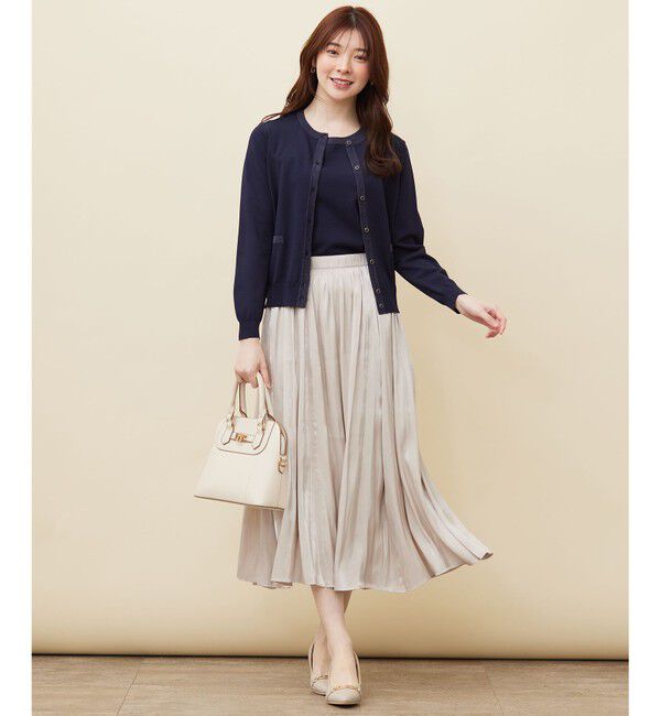 ANY SIS「【2SET】ラメトリミング ツイン」|カーディガン|