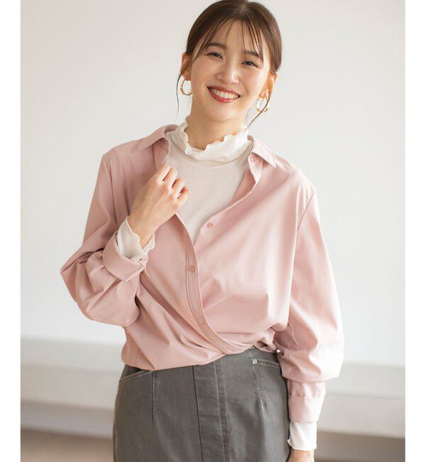 ANY SIS「【洗える】ランタンスリーブ シャツ」|シャツ・ブラウス|ピンク