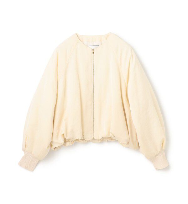 BEIGE,「NIQUET / ノーカラーブルゾン」|ブルゾン・スタジャン|