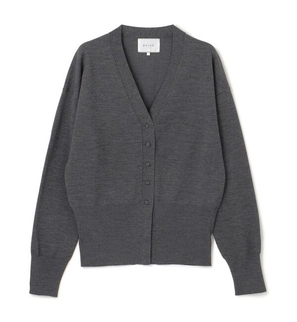 BEIGE,「【洗える】LA MONNAIE / カーディガン」|カーディガン|C Gray