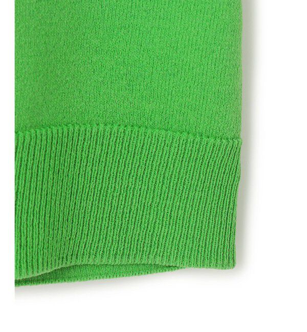 BEIGE,「【洗える】NADIA / レザーポケット付き半袖ニットTシャツ」|ニット・セーター|