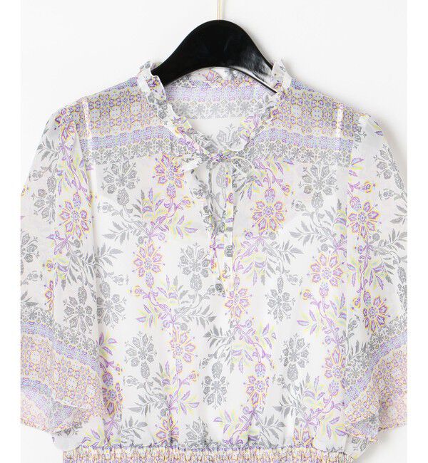 GRACE CONTINENTAL「サラサシフォンショートトップ」|シャツ・ブラウス|