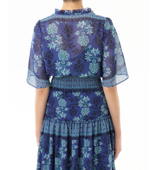 GRACE CONTINENTAL「サラサシフォンショートトップ」|シャツ・ブラウス|