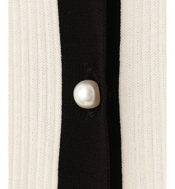 Grace Class「バイカラーリブロングカーディガン」|カーディガン|