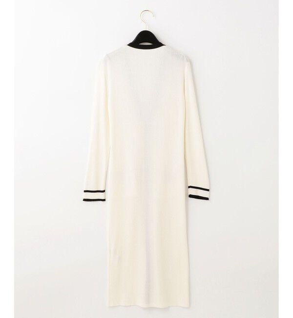 Grace Class「バイカラーリブロングカーディガン」|カーディガン|