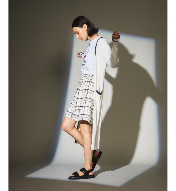 Grace Class「バイカラーリブロングカーディガン」|カーディガン|