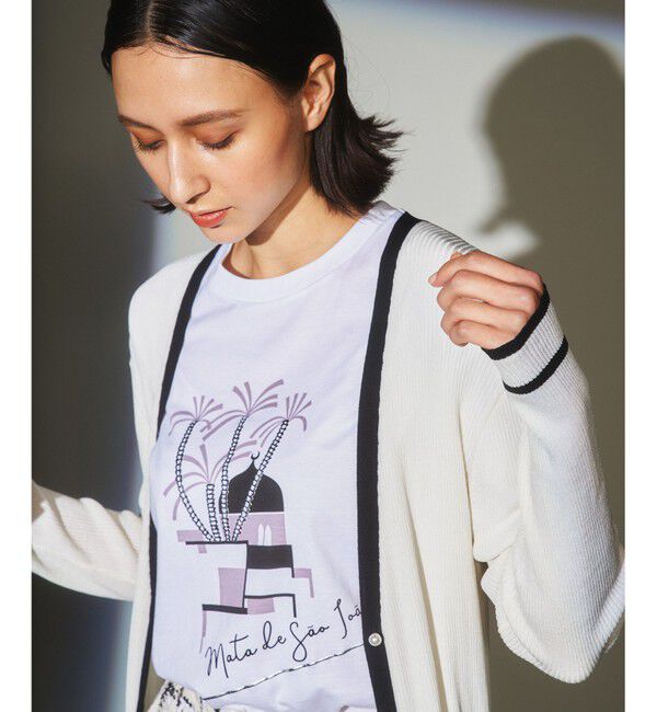 Grace Class「バイカラーリブロングカーディガン」|カーディガン|